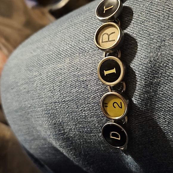 Jewelry - Typewriter Key Bracelet 7 1/4" Long